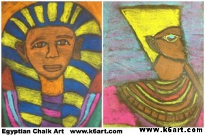 Egyptian Chalk Art: Glue Optional - K - 6 ArtK – 6 Art