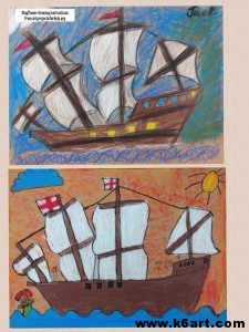 Thanksgiving Mayflower Drawings - K - 6 ArtK – 6 Art